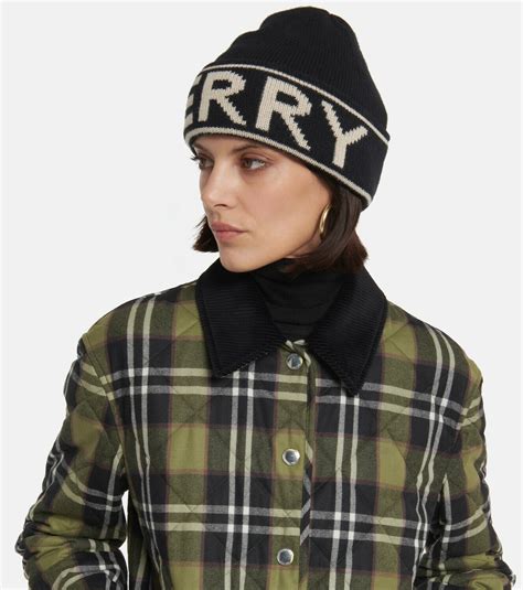 burberry logo cashmere beanie|burberry gloves size chart.